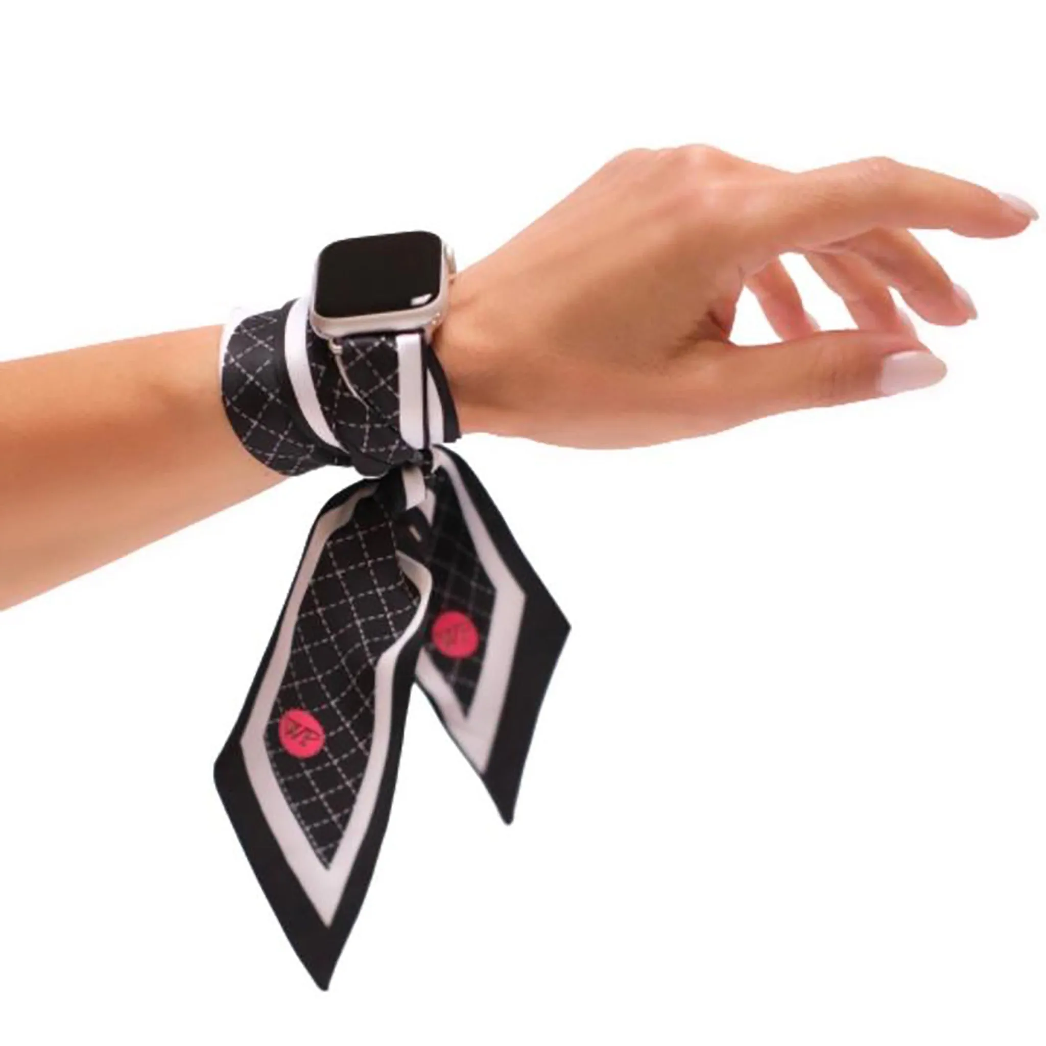 Wristpop - Black Rugby Stripe - 100% Artificial Silk