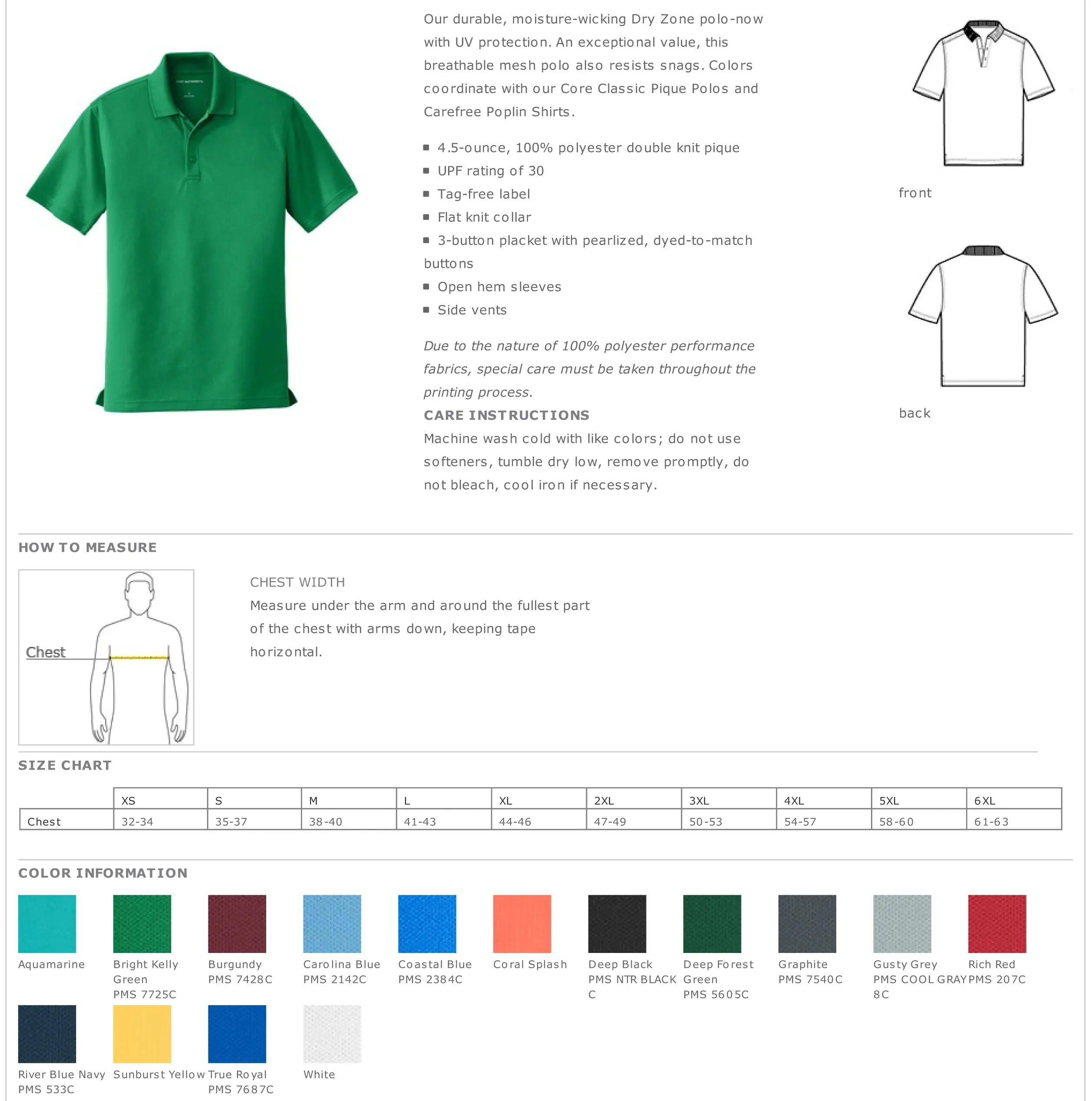 Zeta Psi Performance Polo - Short Sleeve