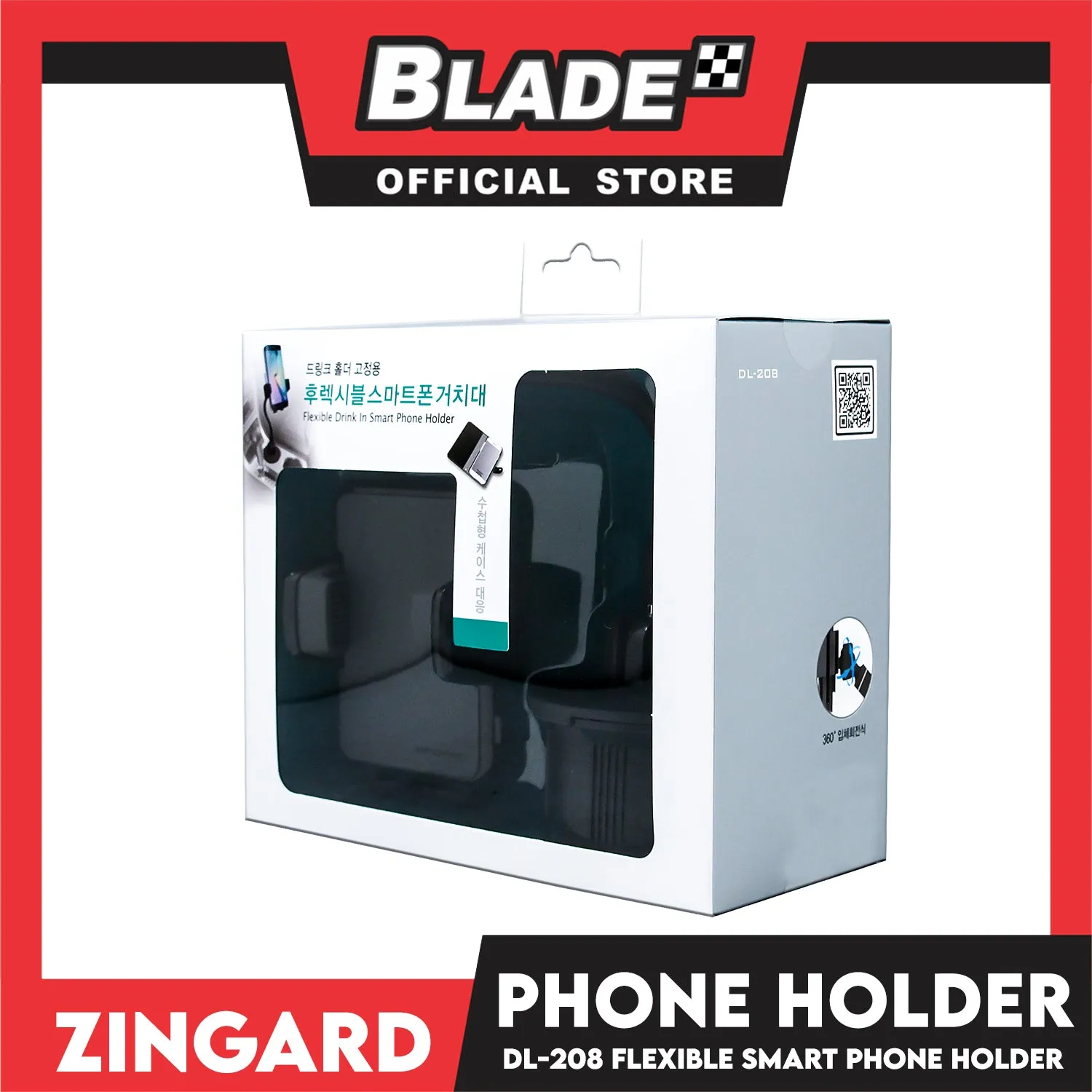 Zingard Smart Phone Holder DL-208 (Black) Car Mobile Phone Holder Stand